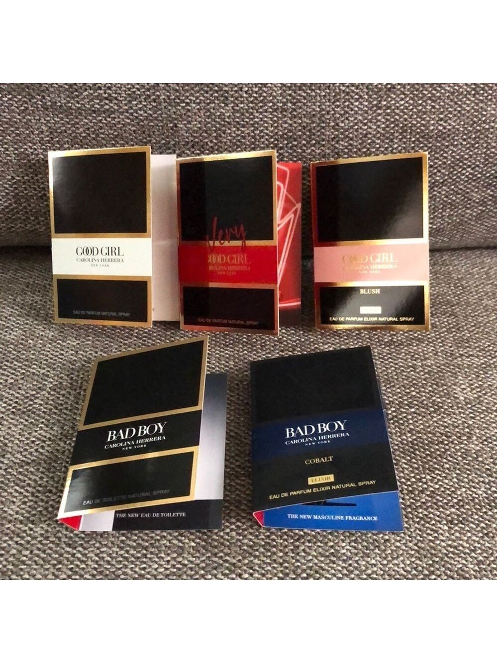 Carolina Herrera Good Girl Bad Boy Miniatures Bundle of 5